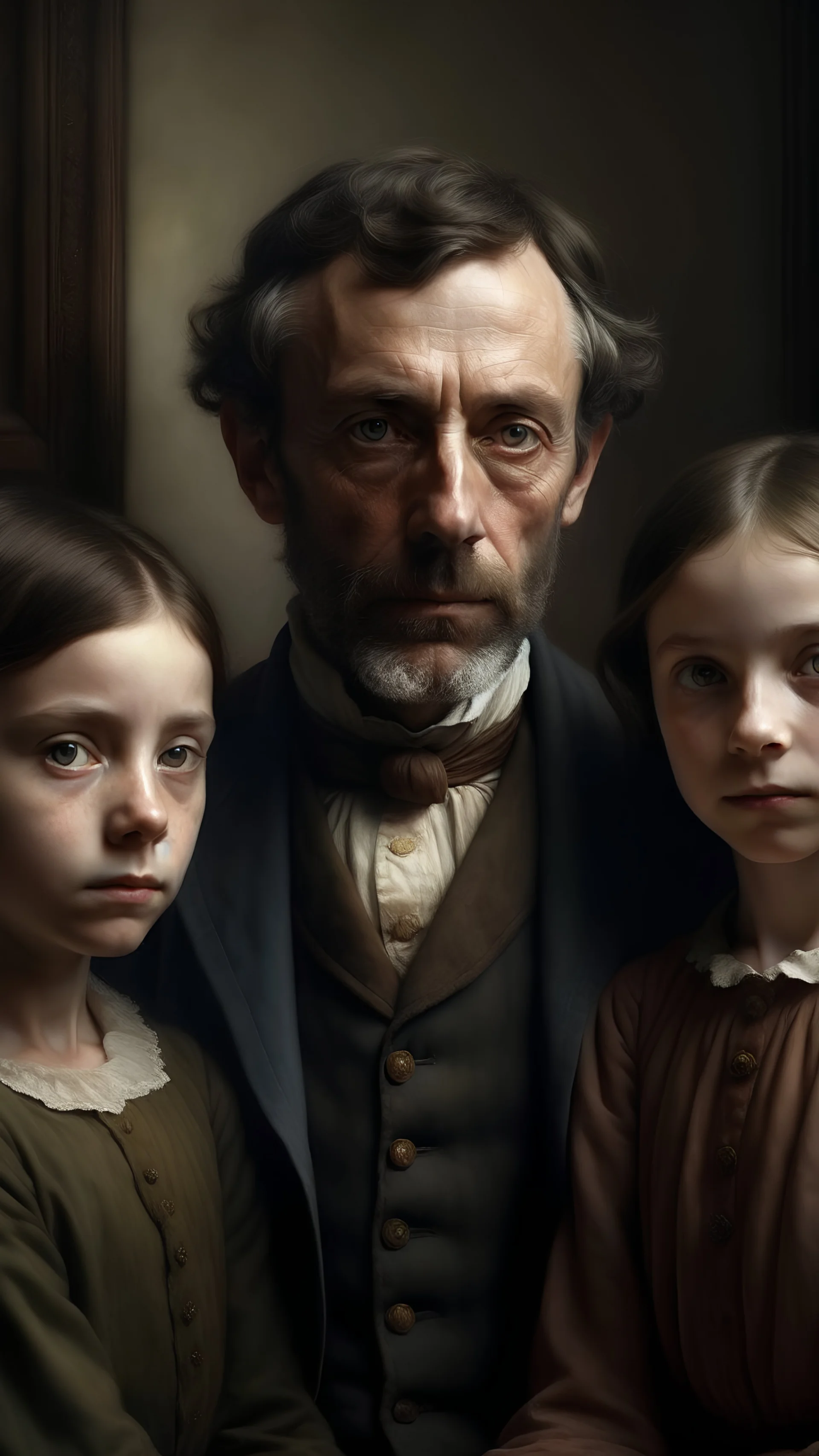 A realistic portrait of a parson with two sisters at Moor House. He is a restless character, searching for a place and purpose in life. He has a hidden aspect of his personality, but he is entirely alienated from his feelings and devoted solely to an austere ambition. He is depicted as having a “calm, benignant” face, a “fine” forehead, a “straight” nose, and a “firm” mouth.
