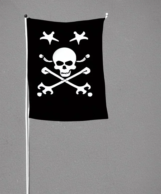 pirates flag on moon