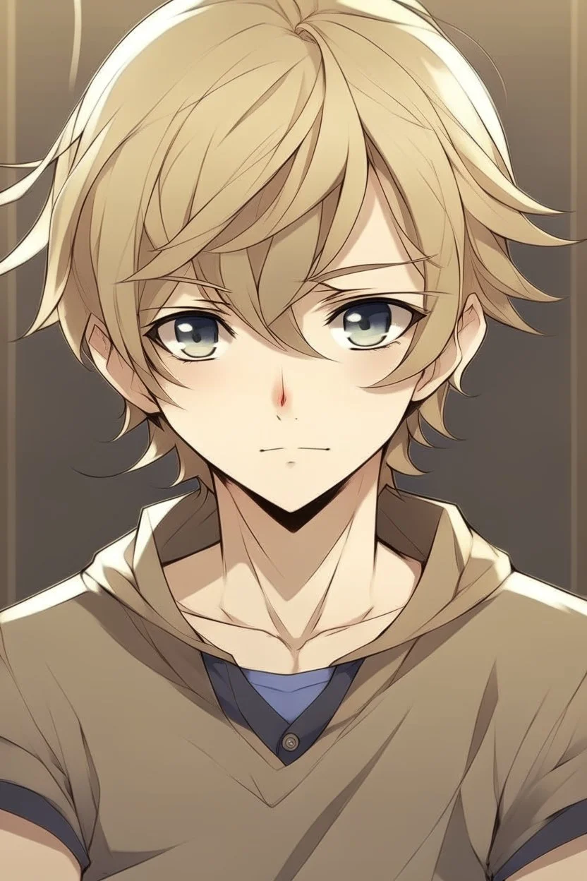 Dirty Blonde Anime Teen Boy