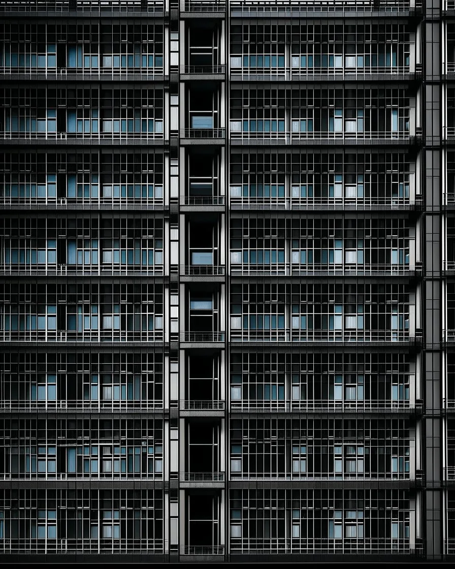 tall building windows, in the style of dark hues, rural china, coded patterns, sparse and simple, uhd image, urbancore, sovietwave, negative space, award-winning design, photography, leica