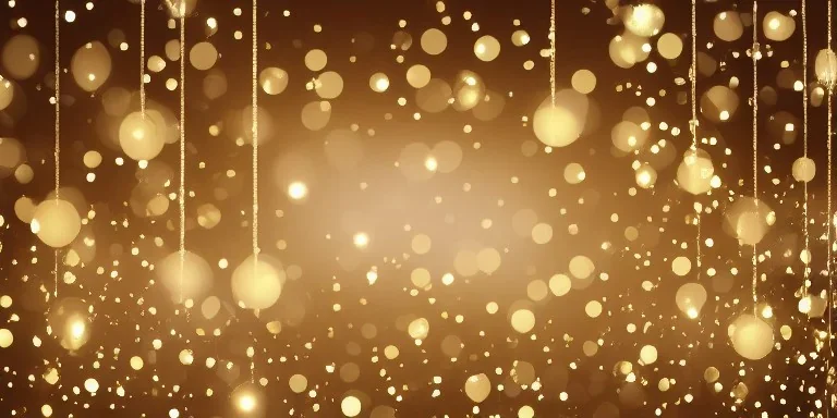 Festive abstract bokeh background - golden bokeh lights, beige - New Year, Anniversary, Wedding, banner