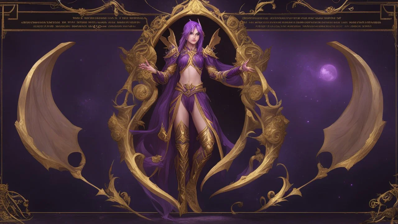 A purple Umbral Gold Elf