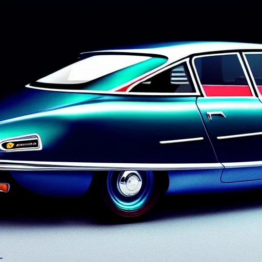 fullbody Drawing of 'sketch of 69 Citroën DS',intricate detail,andrea bonelli,Kilian Eng,Ohrai,evan lee,Aleksandr Sidelnikov,KyuYong Eom,three quarters frontal aerial view,toned colors,32k