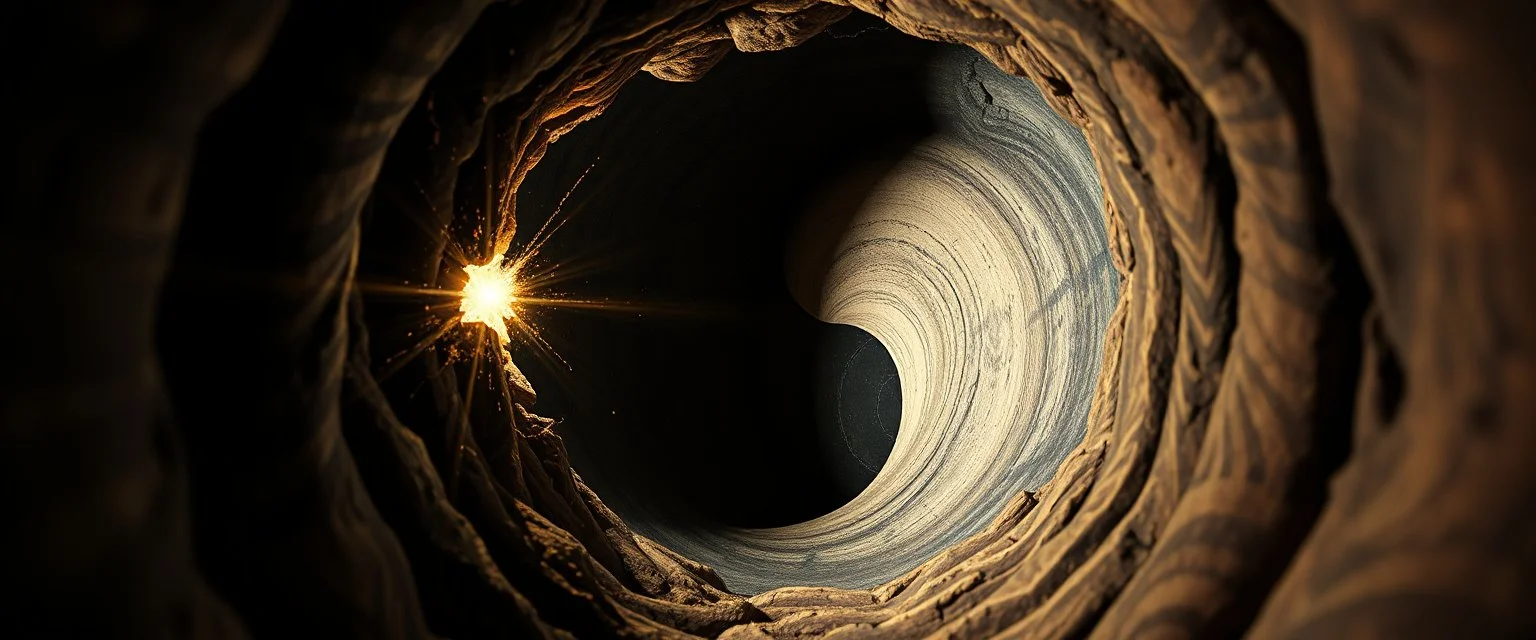 pinhole pic into 4th dimension ,awake within a dream, portrait of ascended yin yang cloth, master blaster, master oil painting by Rembrandt, escape route from our dimensions, hidden even to the demiurge, zebra worm hole