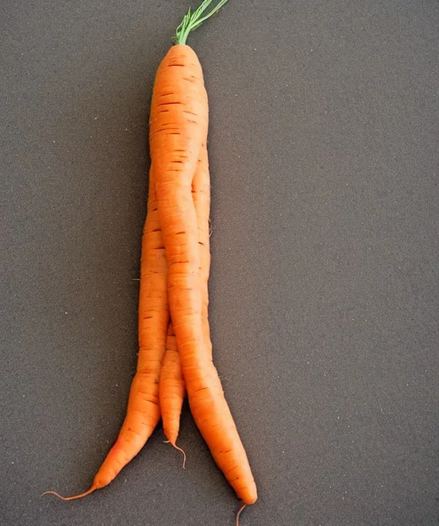 space rocket made from carrot