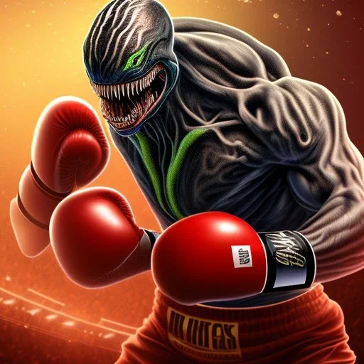 Venom in a boxing ring