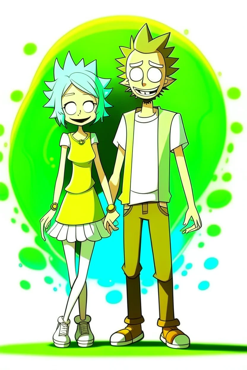 rick and morty den summer ve sevgilisi