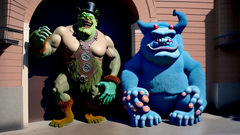 manhole and big man with monster paws intermission