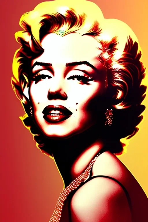 Marilyn Monroe, photorealistic illustration, 4k