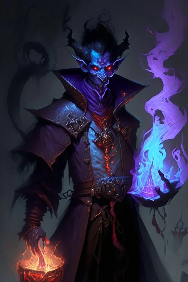 kind dark demon monster humanoid artificer mage alchemist