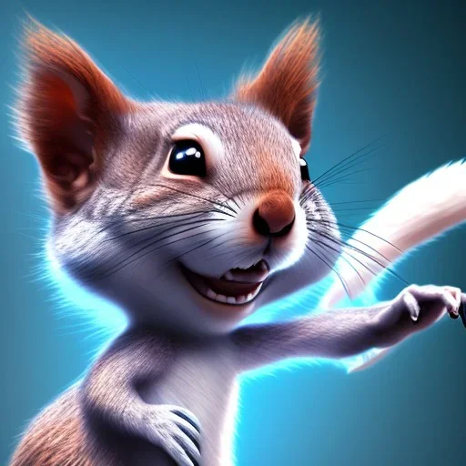 squirrel “wearing avatar make up” Pandora