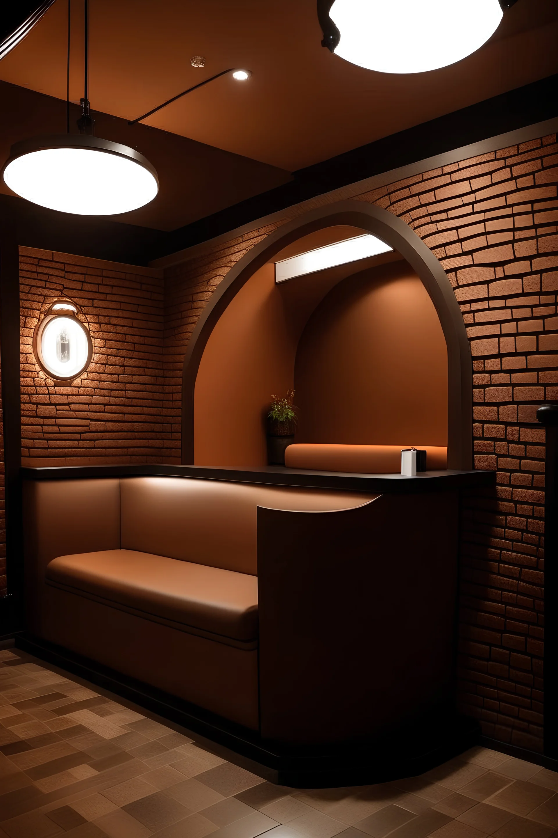 A spray tan booth: This image would represent the spray tan services that The Beauty Castle offers. The booth would be spacious and well-lit, with a comfortable seating area for clients.