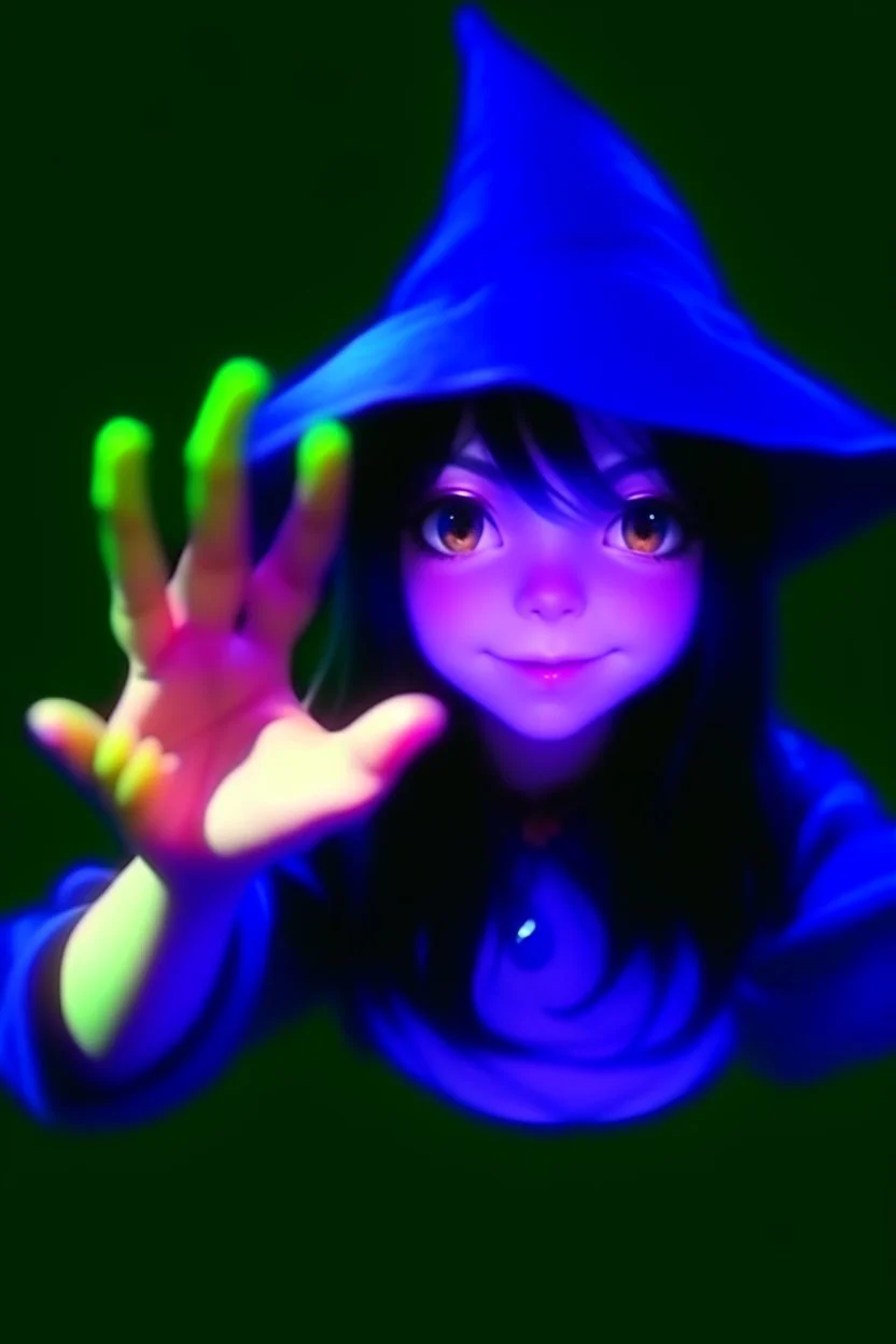 Frog wizard girl