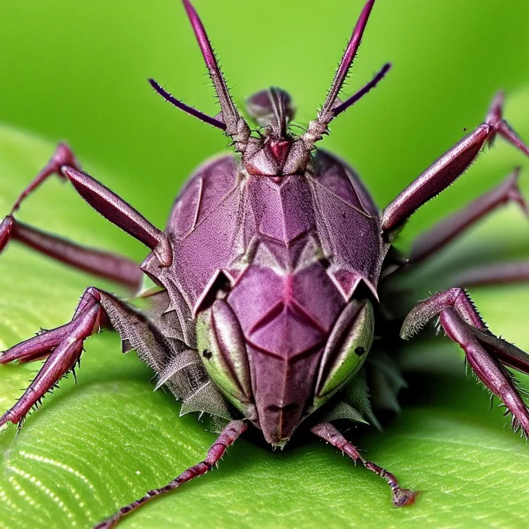 a man-faced_stink_bug, Catacanthus_incarnatus macro HDR photo