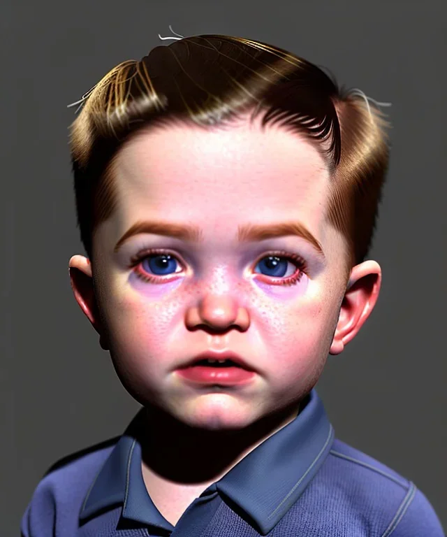 Robert pattinson toddler, full body, soft skin, dramatic lighting, hyper realistic