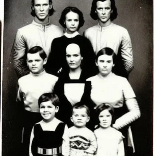 Creepy old family photo of star wars type people