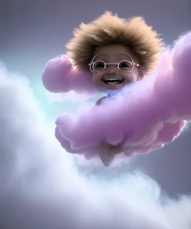 Ultra realistic clouds sky scene, wide angle, medium shot view, sweet childs, color smoke fog, free jumping flying, trinkets, monster hair, hair monster, jelly beans, balls, smile, happy, circus style, inflatable color clothing, extreme, wind, clouds sea, 20,000 feet altitude, stratosphere, soft color, highly detailed, unreal engine 5, ray tracing, RTX, lumen lighting, ultra detail, volumetric lighting, 3d, finely drawn, high definition, high resolution.