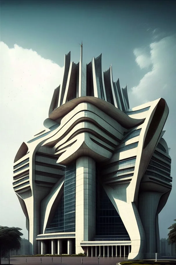 Futuristic Architecture of the building of Reserve bank of India