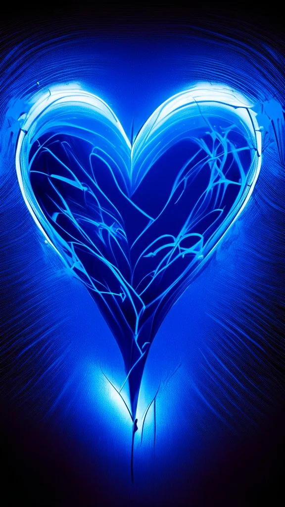 blue heart background