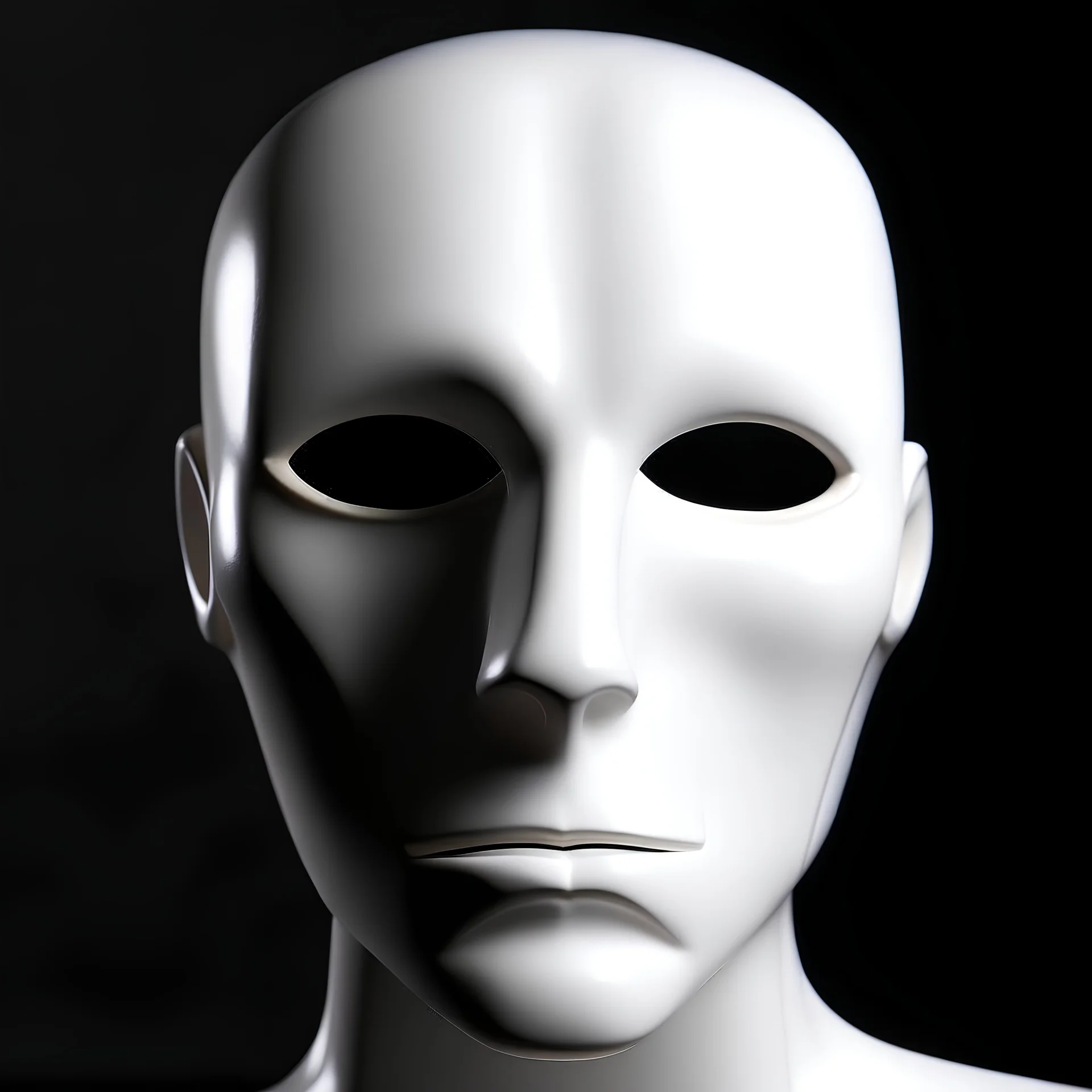 rostro humana sin ojos
