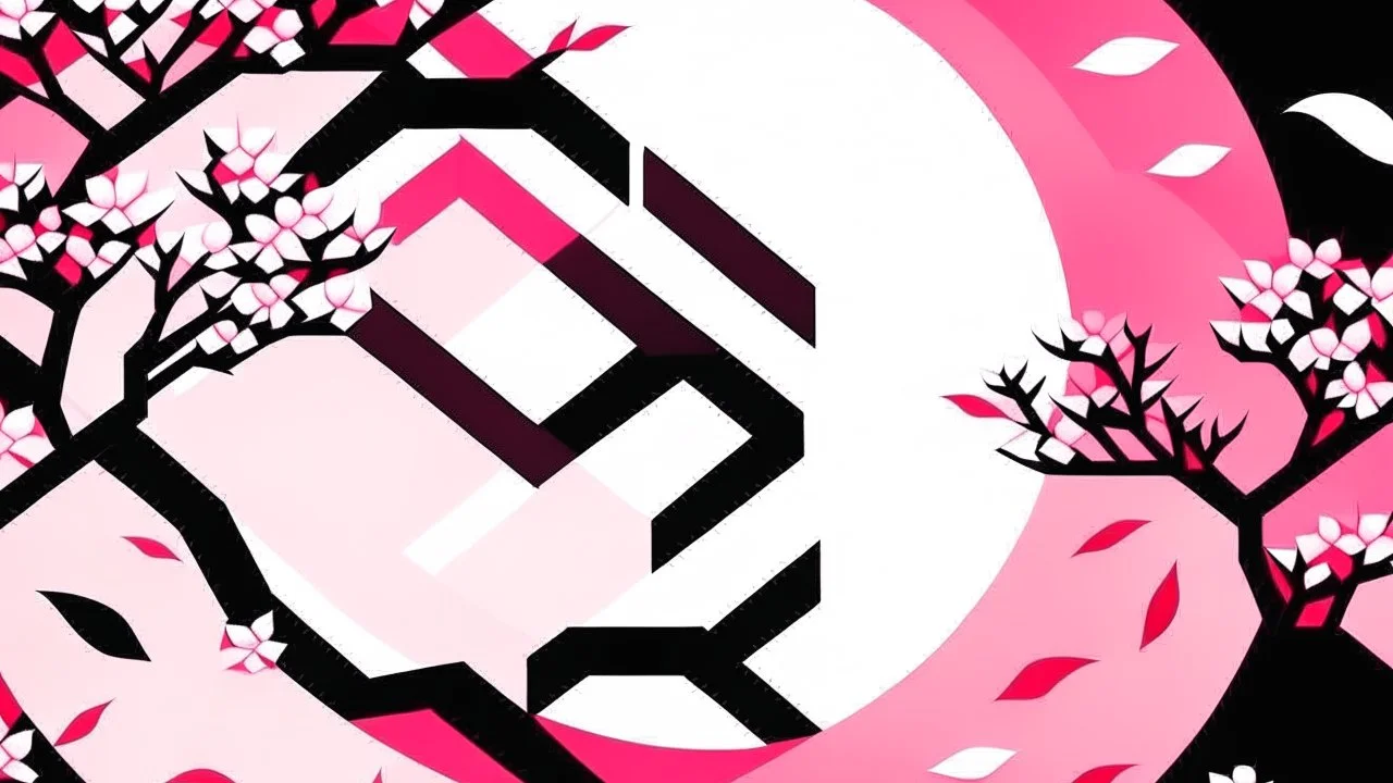 put the image in a sakura theme
