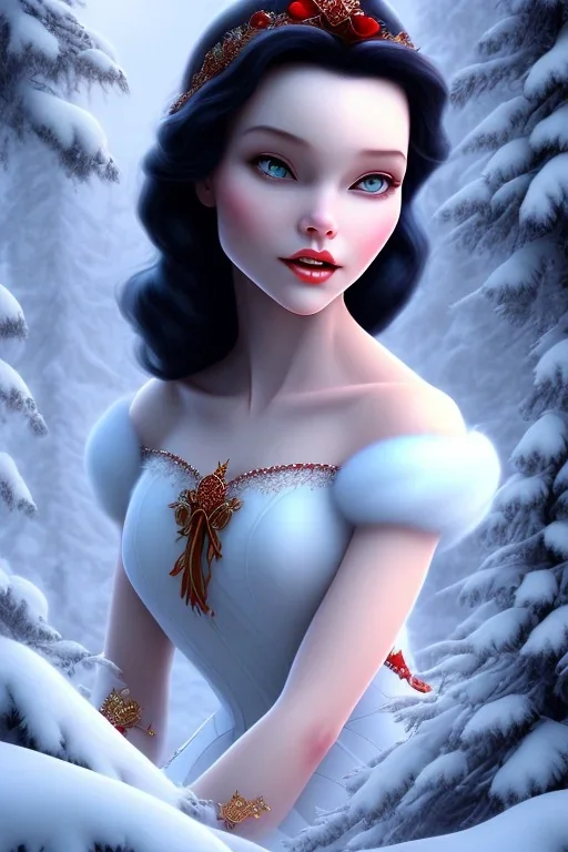 Snow white, beautiful, soft