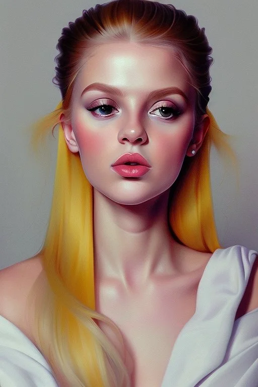 Extremely rich young pop artist called Ylva Muisosse known for her beauty Portrait