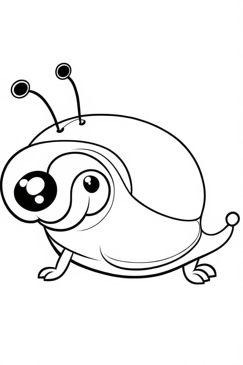 outline art for cute Snail coloring pages with sitch, white background, Sketch style, full body, only use outline, toddlers style, clean line art, white background, no shadows and clear and well outlined.