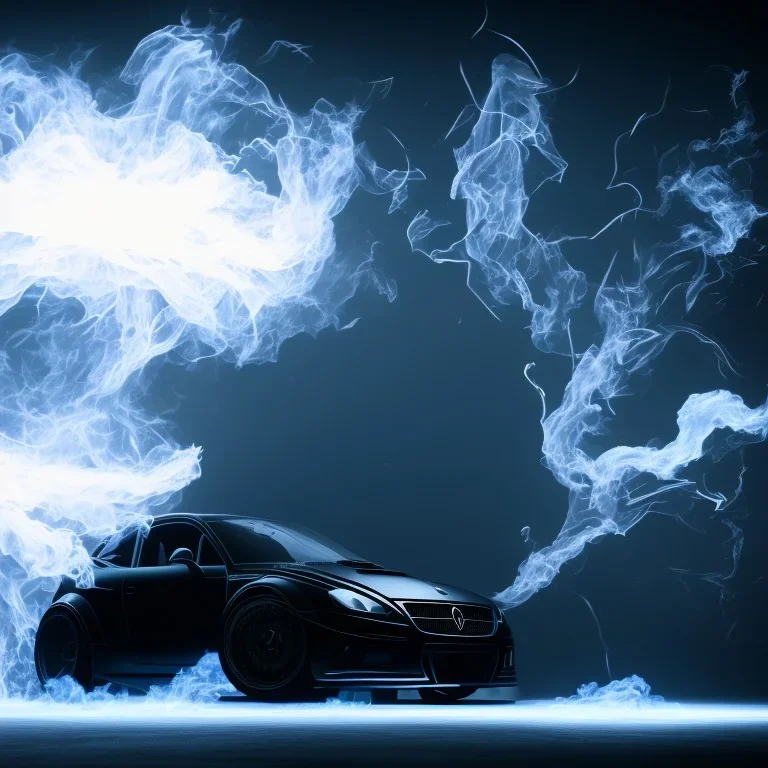 All Black Feild mouse, white smoke, dark, high definition, ultra 8 k, volumetric lighting, blue fire, fog