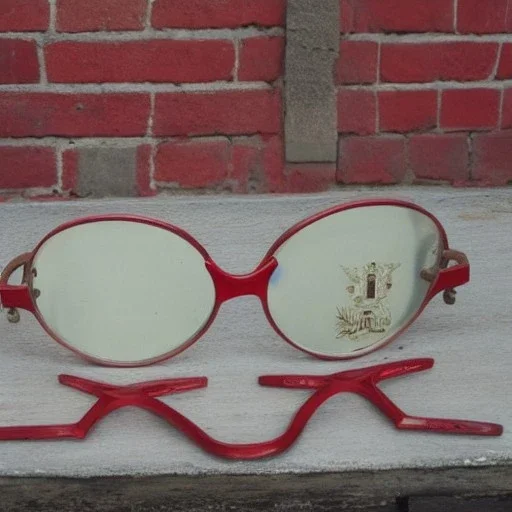 escudo de armas rojo antiguo gafas