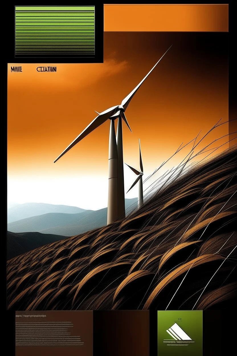 Produce a creative and innovative photo for the cover of a renewable energy poster inspired by the copper industry. Do not enter any text in this photo so that there is space for me to add text