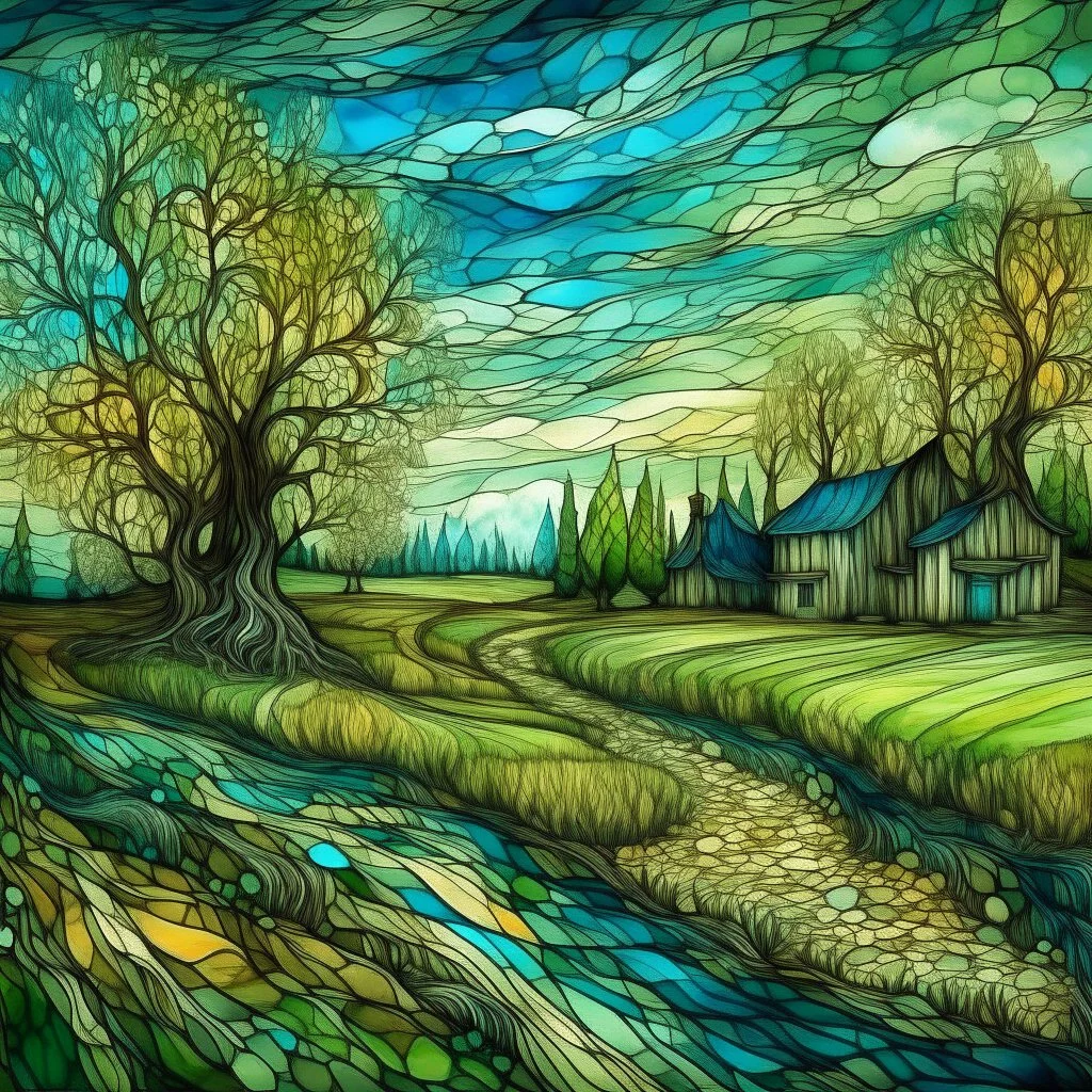 The place where the Dream and its followers live. Watercolor, fine drawing, beautiful van gogh landskape, pixel graphics, lots of details, pastel aqua colors, delicate sensuality, realistic, high quality, work of art, hyperdetalization, professional, filigree, hazy haze, hyperrealism, professional, transparent, delicate pastel tones, back lighting, contrast, fantastic, nature+space, Milky Way, fabulous, unreal, translucent, glowing