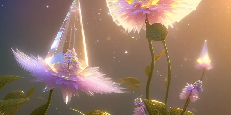 crystal subtle flower in a galactic ambiance beautiful fairy, transparent, delicate colors, in the foreground, full of details, smooth，soft light atmosphere, light effect，vaporwave colorful, concept art, smooth, extremely sharp detail, finely tuned detail, ultra high definition, 8 k, unreal engine 5, ultra sharp focus