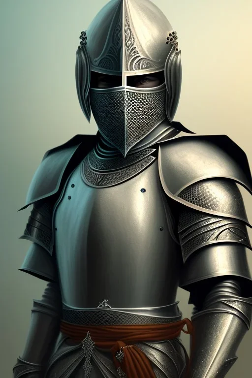 portrait, Muslim, masked knight, full body, armor, 8k resolution