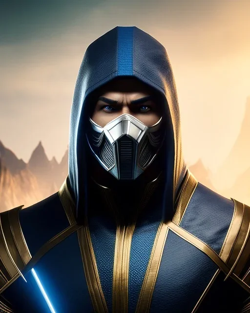 sub zero, mask cover whole face and hood , mortal kombat 11, highly detailed, hyper-detailed, beautifully color-coded, insane details, intricate details, beautifully color graded, Cinematic, Color Grading, Editorial Photography, Depth of Field, DOF, Tilt Blur, White Balance, 32k, Super-Resolution, Megapixel, ProPhoto RGB, VR, Half rear Lighting, Backlight, non photorealistic rendering