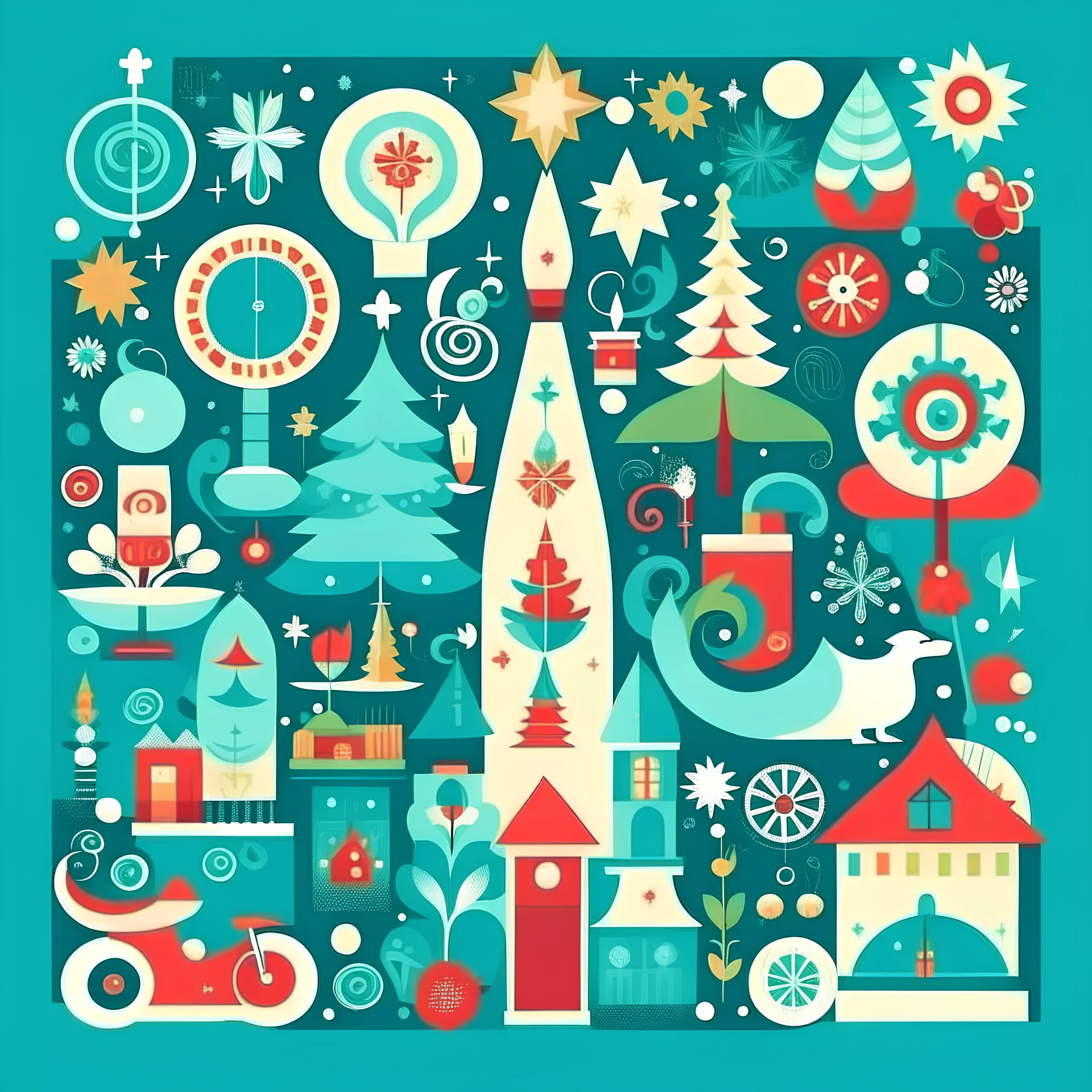 create a christmas design vector