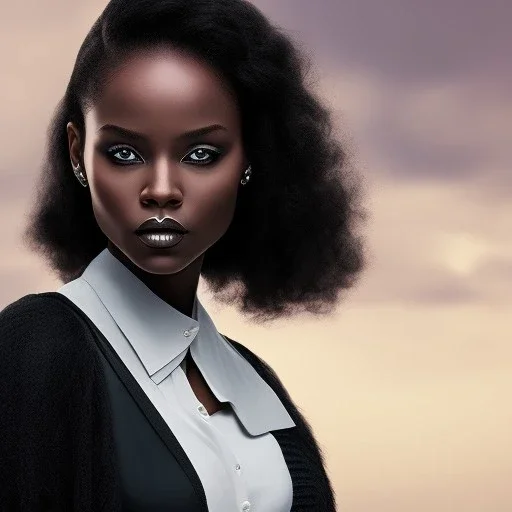  a pretty black women pretty makeup in harry potter standing nice escape dreamlikeart style created by Anon739309