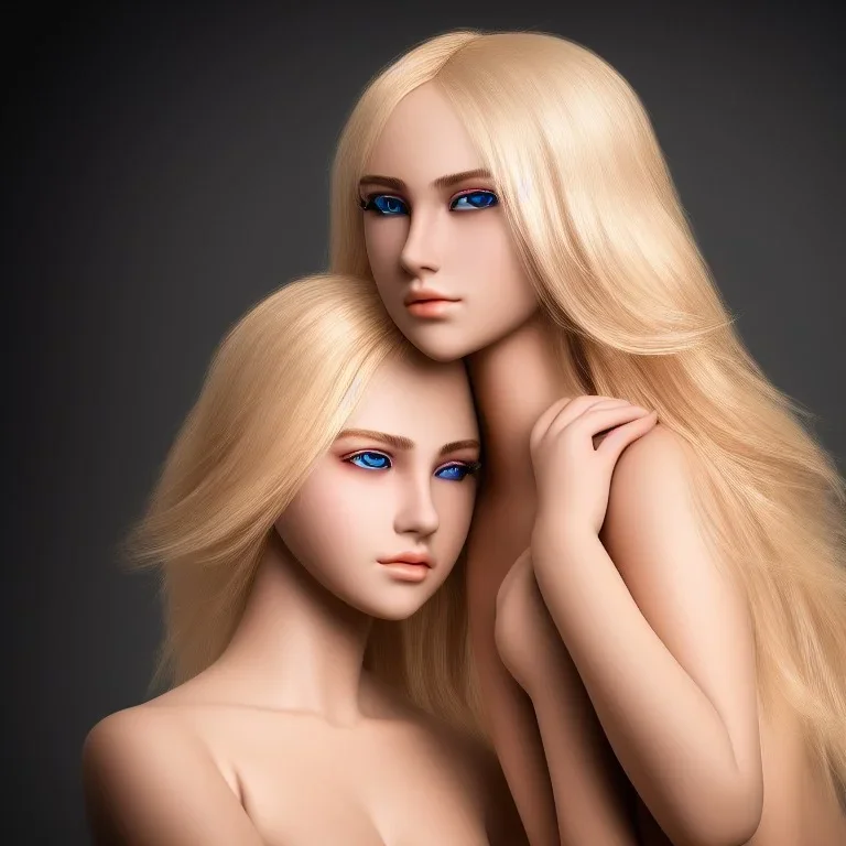 masterpiece, best quality, beautiful boy and girl, blond flutter hair, highly detailed body, sun light, 4K, RAW, depth of field, high contrast, realistic details, 150mm