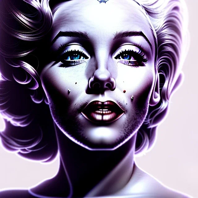 Realistic image portrait, Marylin Monroe, highly detailed, concept art, unreal engine 5, ray tracing, RTX, lumen lighting, ultra detail, volumetric lighting, 3d, finely drawn, high definition, high resolution.