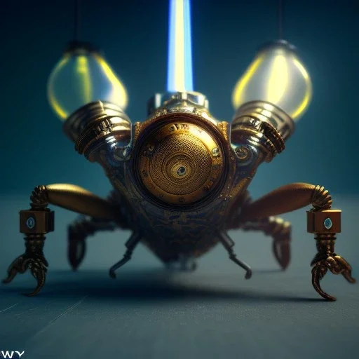 Steampunk scorpion, unreal engine 5, 8k resolution, photorealistic, ultra detailed