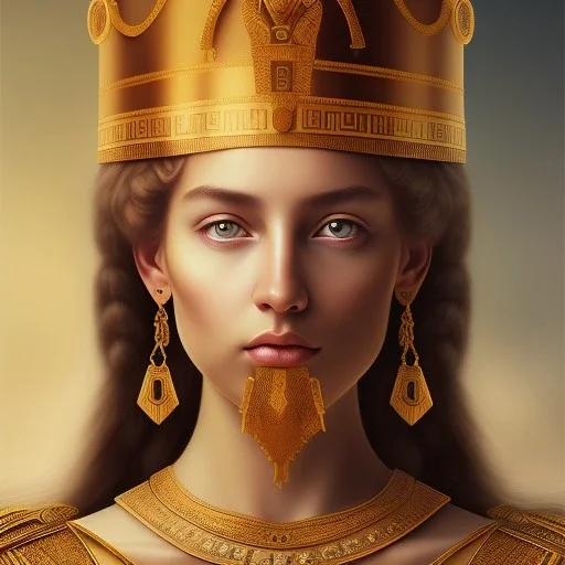 Ultra detailed fullbody Portrait in oil on canvas of Athena in typical noble Greek woman’s dress with the addition of a hoplite’s open-face helmet ,intense stare,extremely detailed digital painting, extremely detailed face,crystal clear Big eyes, mystical colors ,perfectly centered image, perfect composition, rim light, beautiful lighting,masterpiece,8k, stunning scene, raytracing, anatomically correct, in the style of robert e howard and Ken Kelley and Ohrai Noriyoshi and Simon Bisley and t