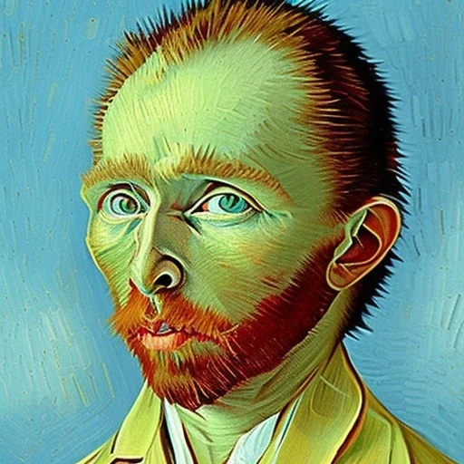 Portrait of a child Vincent van Gogh style