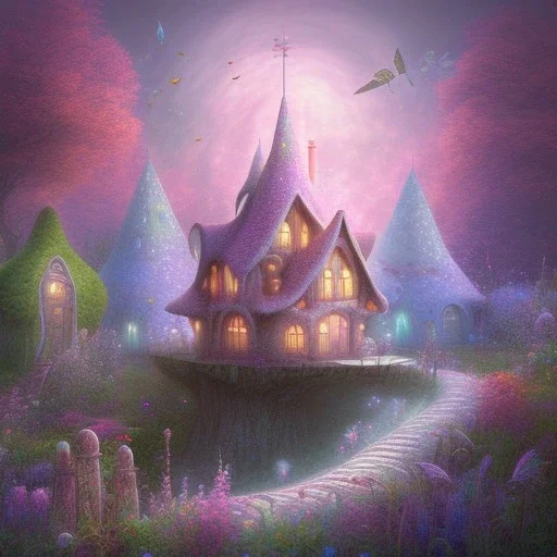 house of fairies like a dream within a dream within a dream pastel colors