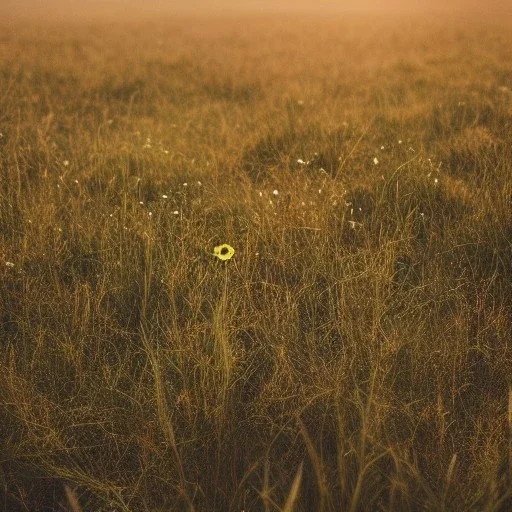 single long stem wild flower in a field, soft focus, award winning landscape photography, nature photography, r/mostbeautiful