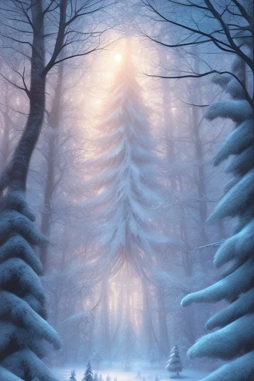 Wintertime Wonderland a Beautiful Hyperrealistic Digital Graphic in the Style of Charlie Bowater Julia Fox Monica Lee and Camilla D'Errico