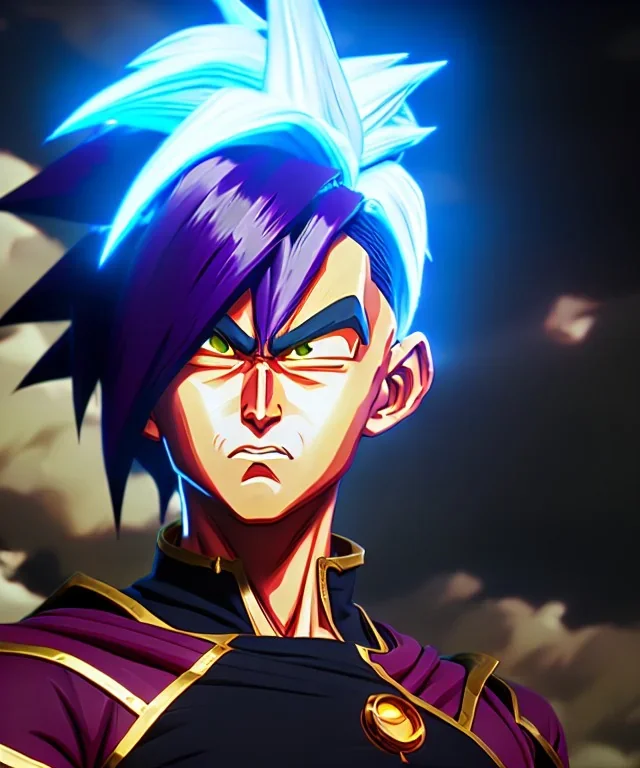 Real life Dragon ball Z character midjourney style, 8k, photorealistic, cinematic lighting, dramatic, atmosphereric,