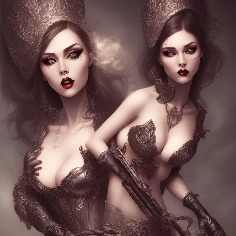 gothic pinup woman