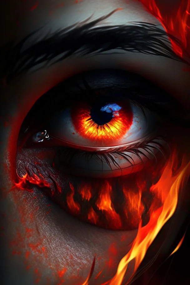 fiery eyes