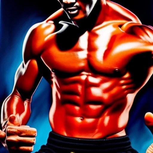 Ultra detailed fullbody Portrait in oil on canvas of Bruce Lee merges RedHulk,extremely detailed digital painting,extremely detailed face,crystal clear Big eyes, mystical colors ,perfectly centered image, perfect composition, rim light, beautiful lighting,masterpiece,8k, stunning scene, raytracing, anatomically correct, in the style of Wizyakuza and robert e howard and InHyuk Lee and Ohrai Noriyoshi and Simon Bisley.