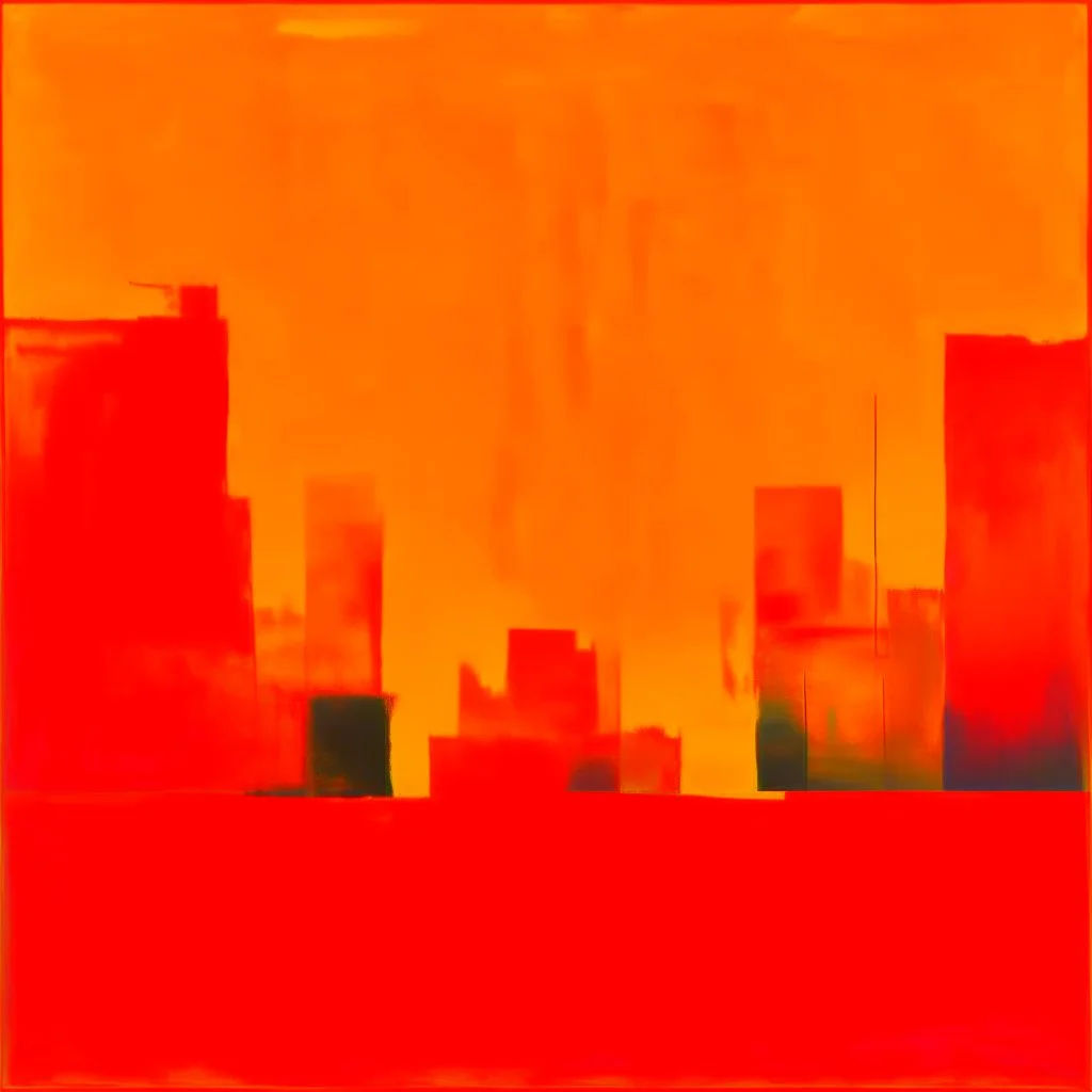 Paris on Fire: abstract color field painting in the styles of Mark Rothko and Colin McCahon